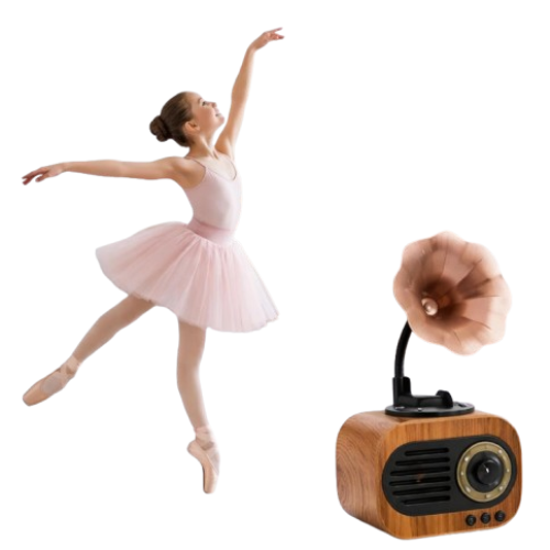 Vintage – Retro Wooden Bluetooth Speaker with Gramophone
