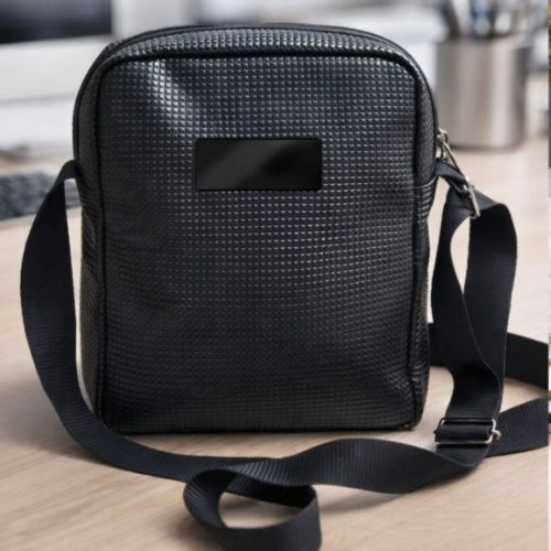 Premium Crossbody Sling Bag with Micro-Grid PU Premium Crossbody Sling Bag with Micro-Grid PU