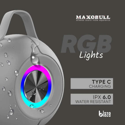 Maxobull Blaze – Bluetooth Speaker with RGB Light & TWS