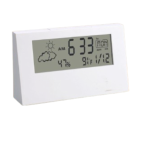 Essential Weather Station Clock with Backlight