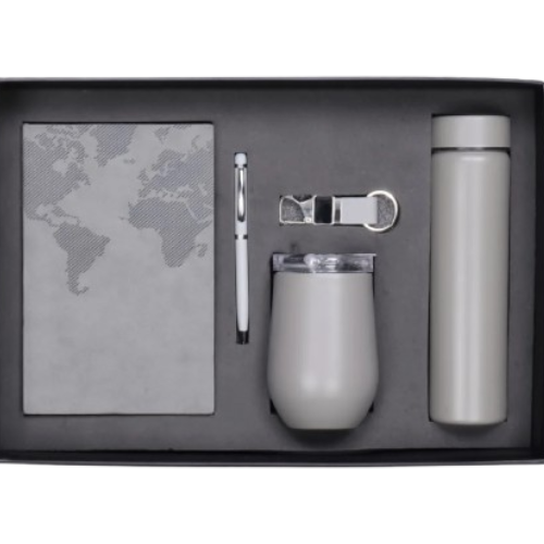 Delight – 5 in 1Gift Set (Notebook Diary, Pen, Keychain, Tumbler & Steel Bottle)