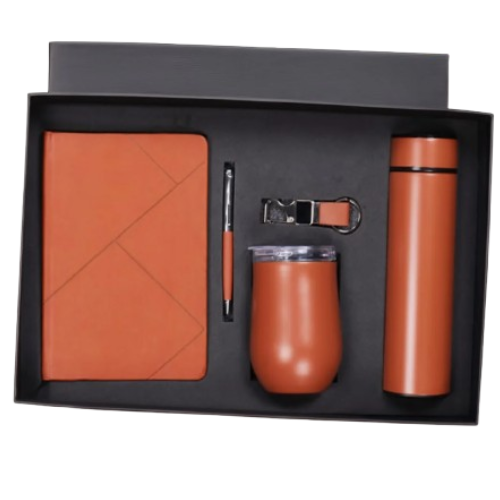 Delight – 5 in 1Gift Set (Notebook Diary, Pen, Keychain, Tumbler & Steel Bottle)