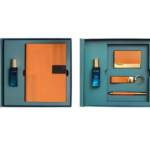 Festive Flare – 5 in 1 Gift Set (Perfume, Notebook Diary, Card Holder, Pen & Keychain)