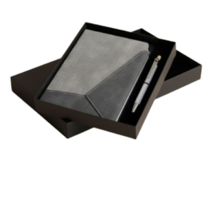 Notebook Gift Set of 2: Magnetic 3 Fold Mail Notebook, Metal Pen