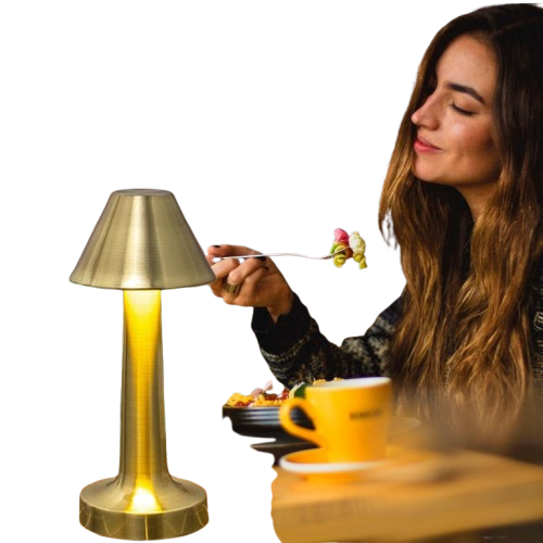 Exclusive Rechargeable Table Lamp – 3 Colour Mode Touch Metal Lamp
