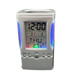 Essential Pen Holder with Digital Clock & LCD Display