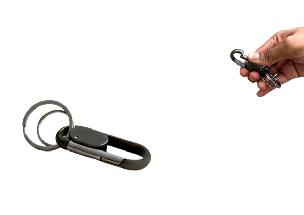 Griplock: Premium keychain with carabiner | Oval branding area