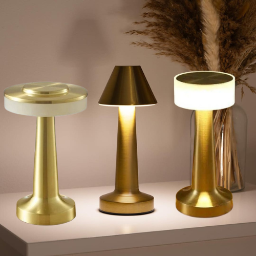 Exclusive Rechargeable Table Lamp – 3 Colour Mode Touch Metal Lamp