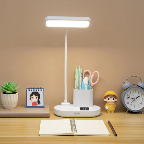 LED Desk Lamp DESKIE Clock Edition – Rechargeable & Timer