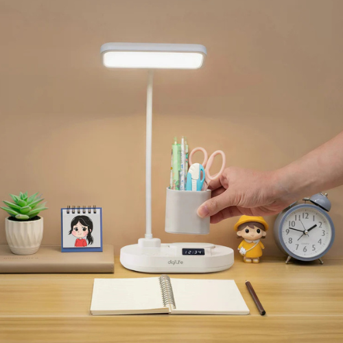 LED Desk Lamp DESKIE Clock Edition – Rechargeable & Timer