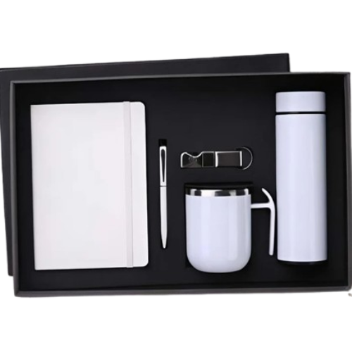 Morning Mood – 5 in 1 Gift Set (Notebook Diary, Pen, Keychain, Mug & Bottle)