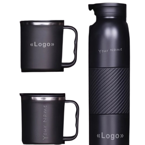 Corporate Gift Set – Modern Muse Mugs & Bottle | 3 in 1