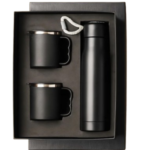 Earth Box Gift Set– 3 in 1 (1 vacuum-insulated flask + 2 double-wall mugs)