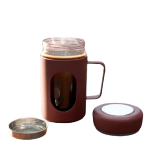 Best Glass Mug BrewShield – Premium 500ml with Tea Infuser