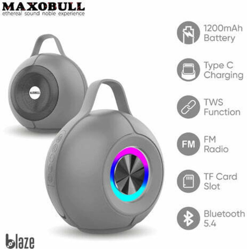 Maxobull Blaze – Bluetooth Speaker with RGB Light & TWS