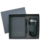 Green Glee Gift set – 3 in 1 Set (Notebook Diary, Pen & Steel Travel Mug)