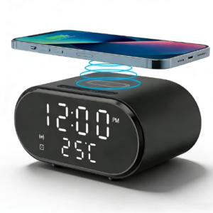 Corporate Gift Wireless Charging Clock – Softura 15W Alarm Clock |