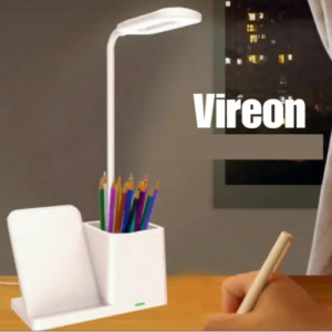 Best Vireon – LED Desk Lamp with Wireless Charging & Organizer