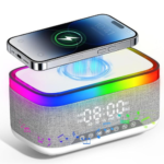 Exclusive Voltix – Bluetooth Speaker with Wireless Charging & Clock