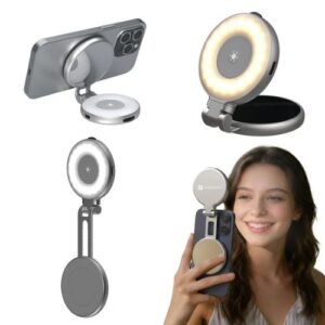 Digitek Clip On Selfie Ring Light – Foldable LED Phone Light