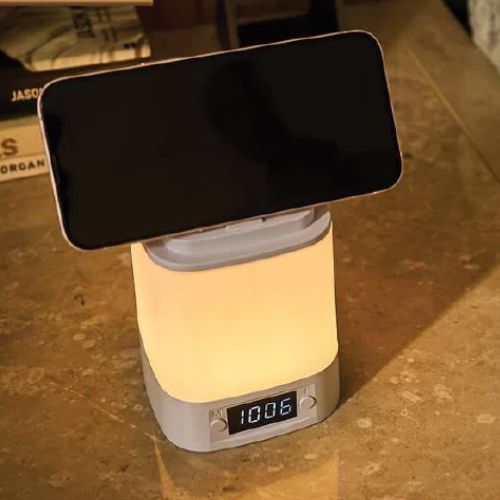 FUZO Best LED Night Lamp with Clock – Gleam Desk Lamp