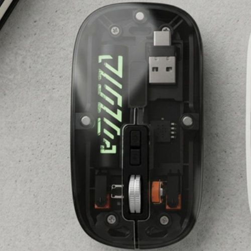 FUZO Essential Transparent Wireless Mouse – Dual Mode