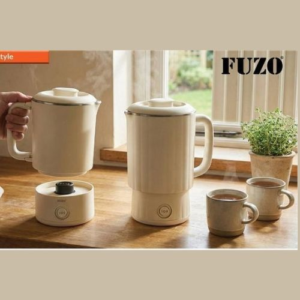 FUZO Portable Electric Kettle-Travel Mug with Boil & Cook Function