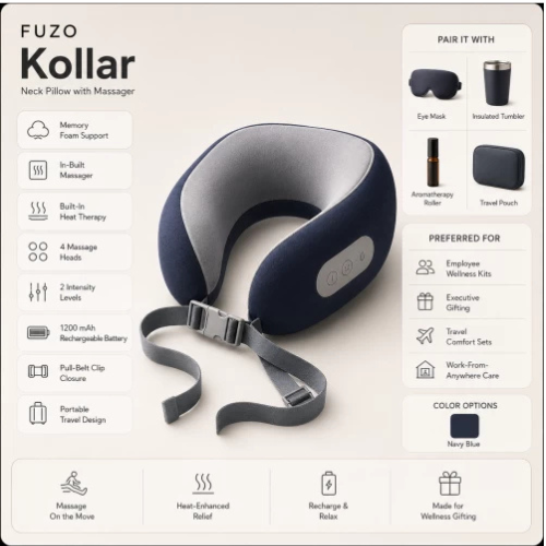 Neck Massager Pillow – FUZO Kollar with Heat Therapy