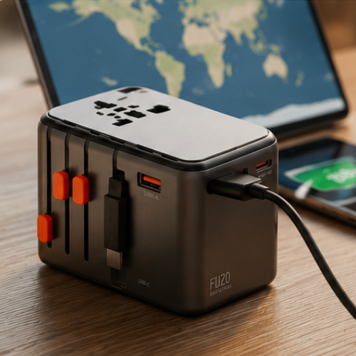 Universal Travel Adapter with GaN Charger – FUZO Zapp