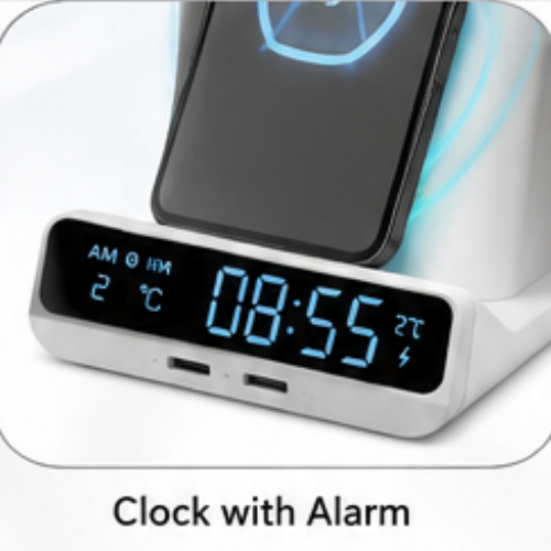 Best Wireless Charging Station with Clock – FUZO Dock Multi-Utility Stand