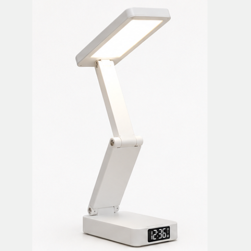 Foldable Desk Lamp with Clock – FUZO Beacon LED Light