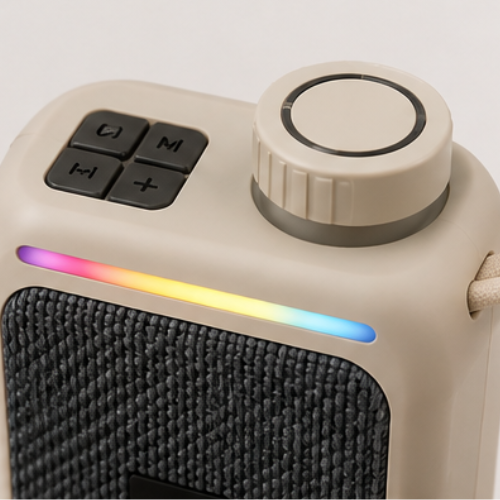 Portable Bluetooth Speaker – FUZO MU6 with RGB Lights