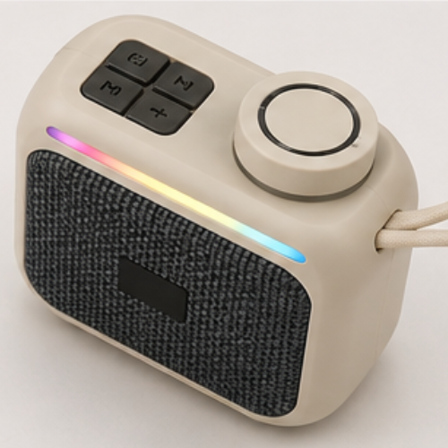 Portable Bluetooth Speaker – FUZO MU6 with RGB Lights