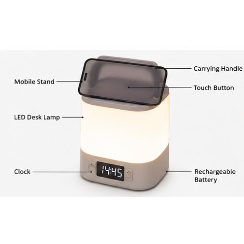 Best LED Night Lamp with Clock – FUZO Gleam Desk Lamp