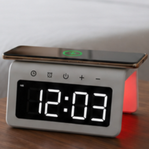 Essential FUZO Arch – 5 in 1 Digital Clock with Wireless Charger