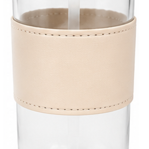 Essential Glass Mug with Sipper Lid – FUZO FlipSip 420ML