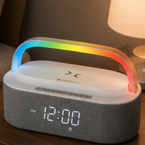 Wireless Speaker with Wireless Charging – Zebronics EchoGlow