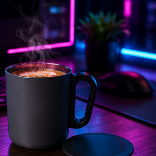 Cafe Serve Double Wall Steel Mug