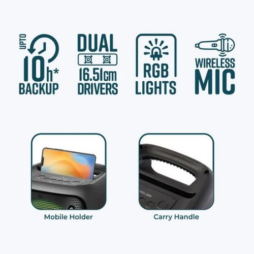 ZEBRONICS Powerful ZEB-Barrel 200 Bluetooth Speaker