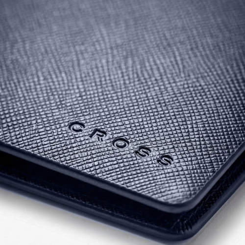 Cross Saffiano Leather Bifold Wallet - Genuine 8CC Wallet