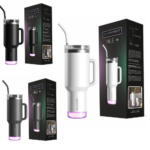 Aquaminder Nile+ Smart Water Bottle — White, Black & Grey