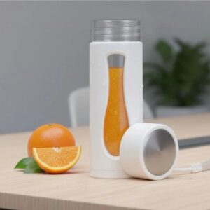 PowePlus Glass Bottle with Plastic Outer Body – Essential SafeSip