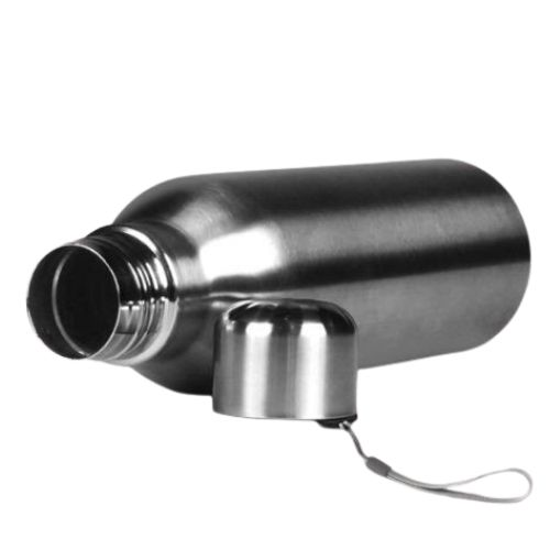 PowerPlus Aqua Mini Single Wall Steel Bottle with Carry Strap