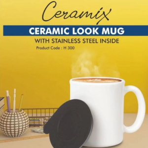 PowerPlus Ceramix Ceramic-Look Mug with Stainless Steel Core