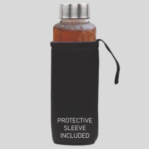 PowerPlus ClearSip Brew 500 Borosilicate Glass Bottle with Steel Infuser