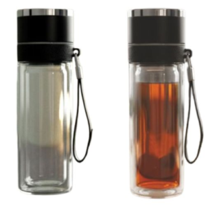 PowerPlus ClearSip Pop Double Wall Borosilicate Bottle
