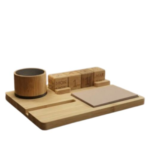 PowerPlus Desk Organizer WorkBeat Eco 6-in-1 Bamboo
