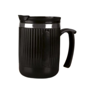 PowerPlus DuraMug Grip Lite Large Steel Mug with Flip Top Lid