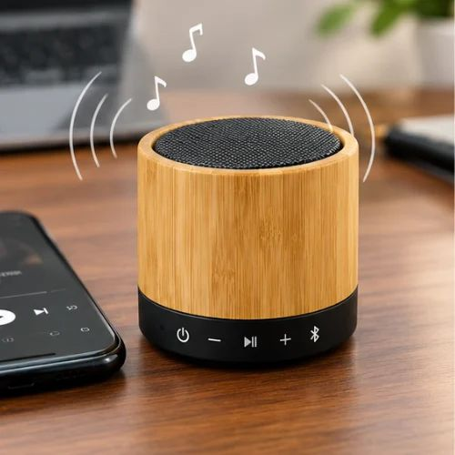 PowerPlus Eco Beats Bamboo Bluetooth Speaker