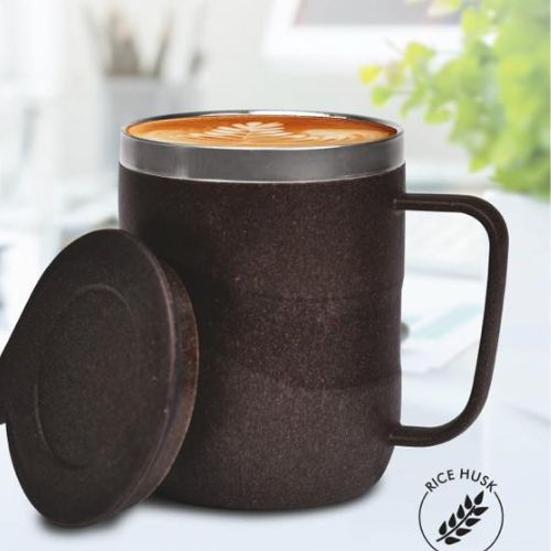 PowerPlus EcoWave Mini Stainless Steel Double Wall Coffee Mug